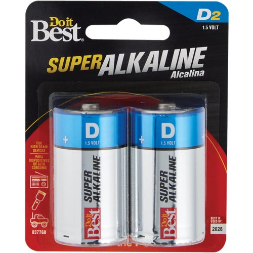 DIB837768 Do it Best D Alkaline Battery