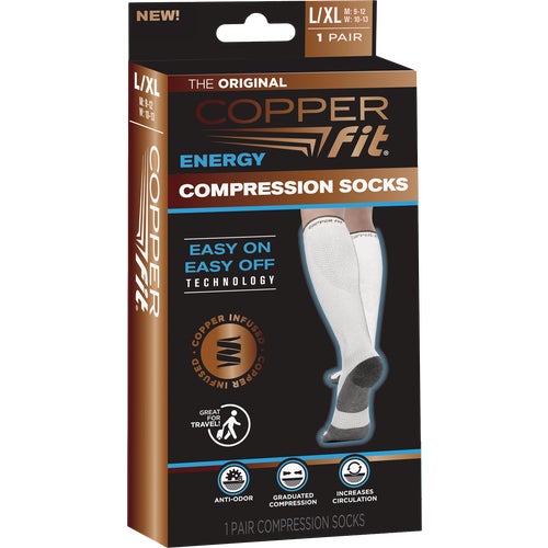 CF2CPSK1WHSM Copper Fit Compression Sock