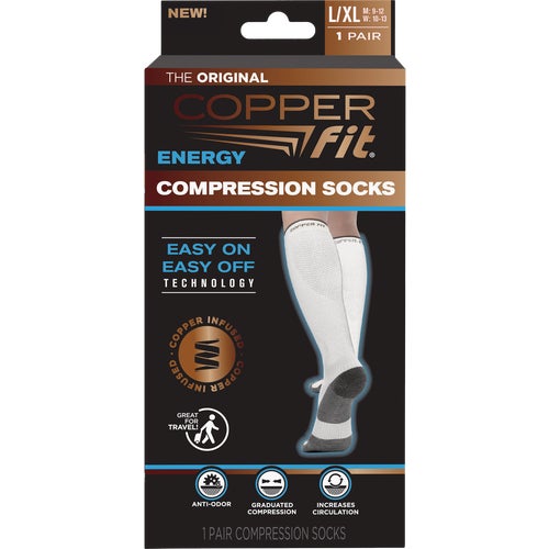 CF2CPSK1WHLXL Copper Fit Compression Sock