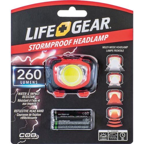 41-3765 Life Gear Storm Proof LED Headlamp